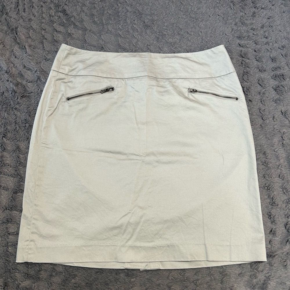 Sandro Cream Mini Pencil Skirt Casual